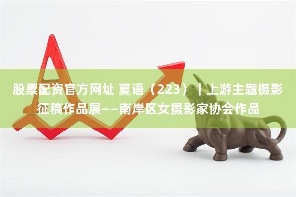 股票配资官方网址 夏语（223）｜上游主题摄影征稿作品展——南岸区女摄影家协会作品